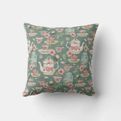 ヴィンテージ茶パーティー クッション (裏面)