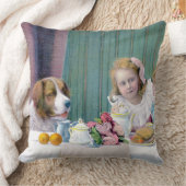 ヴィンテージ茶パーティー クッション (ブランケット)