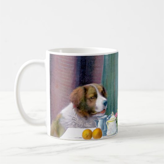 ヴィンテージ茶パーティー コーヒーマグカップ (左)