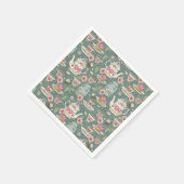 ヴィンテージ茶パーティー スタンダードカクテルナプキン (角)