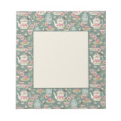 ヴィンテージ茶パーティー ノートパッド (正面)