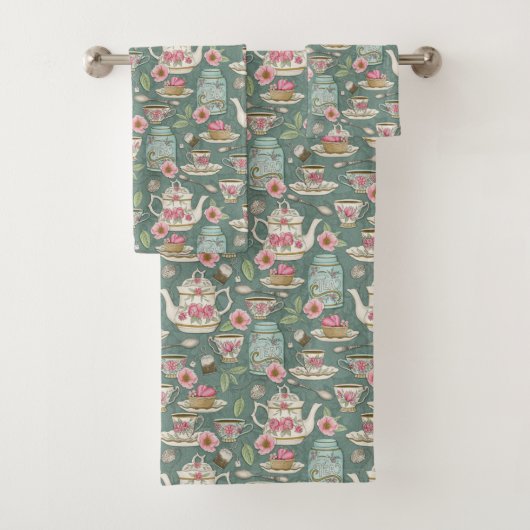 ヴィンテージ茶パーティー バスタオルセット (インサイチュ)