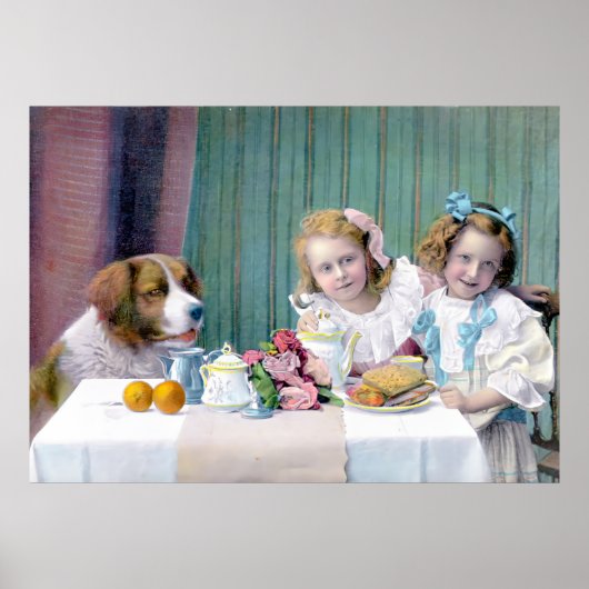 ヴィンテージ茶パーティー ポスター (正面)