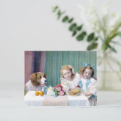 ヴィンテージ茶パーティー ポストカード (スタンド正面)