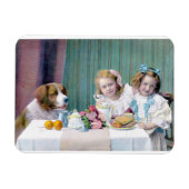 ヴィンテージ茶パーティー マグネット (横)