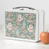 ヴィンテージ茶パーティー メタルランチボックス (インサイチュ)