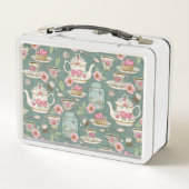 ヴィンテージ茶パーティー メタルランチボックス (裏面)