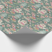 ヴィンテージ茶パーティー ラッピングペーパー (角)
