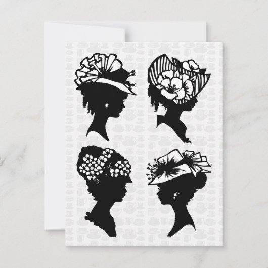 ヴィンテージ茶パーティー 招待状 (正面)