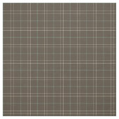 ヴィンテージ茶色と緑の格子縞 ファブリック (見本)