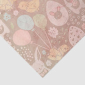 ヴィンテージ茶色のカラフルイースター 薄葉紙 (詳細)