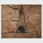 ヴィンテージ茶色の国素朴のグランジ木のテクスチャ ラッピングペーパー (フラット)