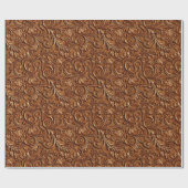 ヴィンテージ茶色の工具付きレザーBluetoothスピーカー ラッピングペーパー (フラット)