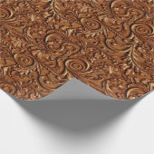 ヴィンテージ茶色の工具付きレザーBluetoothスピーカー ラッピングペーパー (角)