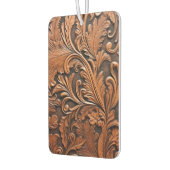 ヴィンテージ茶色の工具革 カーエアーフレッシュナー (左)