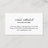 ヴィンテージ茶色の木目の名刺テンプレート 名刺 (裏面)