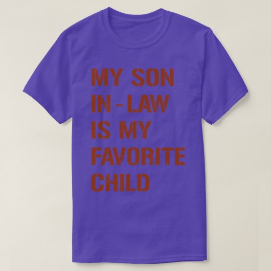 ヴィンテージ茶色の私の息子InLawは私のお気に入りの子供 Tシャツ (デザイン正面)