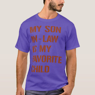 ヴィンテージ茶色の私の息子InLawは私のお気に入りの子供 Tシャツ