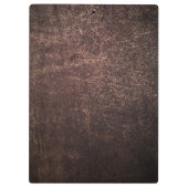 ヴィンテージ茶色の革のクリップボード クリップボード (裏面)