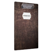 ヴィンテージ茶色の革のクリップボード クリップボード (右)