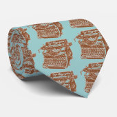 ヴィンテージ茶色タイプライター ネクタイ (ロール)