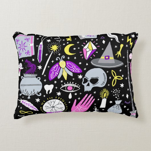 ヴィンテージ茶色 – オレンジ色のタータンチェック格子柄。 アクセントクッション (正面)