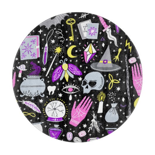 ヴィンテージ茶色 – オレンジ色のタータンチェック格子柄。 カッティングボード (正面)