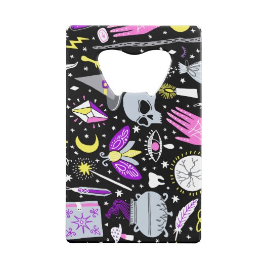 ヴィンテージ茶色 – オレンジ色のタータンチェック格子柄。 クレジットカード栓抜き (裏面)