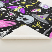 ヴィンテージ茶色 – オレンジ色のタータンチェック格子柄。 シェルパブランケット (3/4)