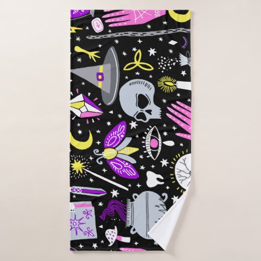 ヴィンテージ茶色 – オレンジ色のタータンチェック格子柄。 バスタオル (バスタオル)