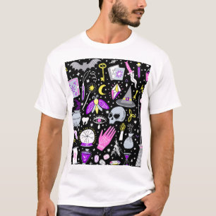ヴィンテージ茶色 – オレンジ色のタータンチェック格子柄。 Tシャツ