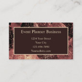 ヴィンテージ茶風船イベントプランナー抽象芸術 名刺 (裏面)