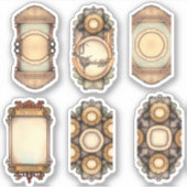 ヴィンテージ茶 シール (正面)