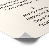 ヴィンテージ荒野アルファベット座席表 ポスター (角)