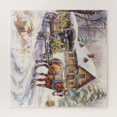 ヴィンテージ荷台付き荷台車 ジグソーパズル (横)