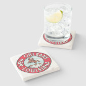 ヴィンテージ荷札、ジャクソン像、コースター、 ストーンコースター (横)