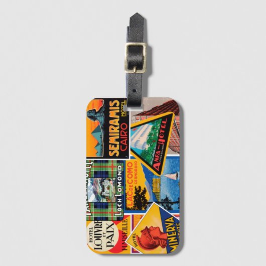 ヴィンテージ荷物表示 ラゲッジタグ (正面縦)