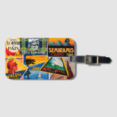 ヴィンテージ荷物表示 ラゲッジタグ (正面横)