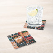 ヴィンテージ荷物 スクエアペーパーコースター (インサイチュ)