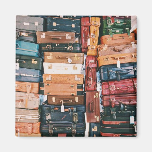 ヴィンテージ荷物 マグネット (正面)