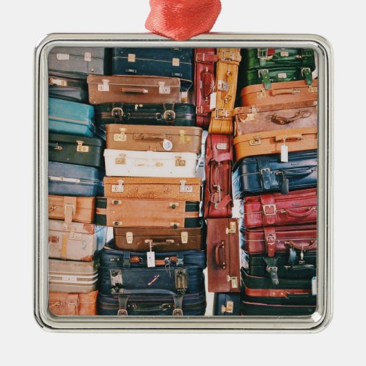 ヴィンテージ荷物 メタルオーナメント (正面)
