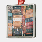 ヴィンテージ荷物 メタルオーナメント (左)