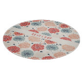 ヴィンテージ菊の文様 カッティングボード (角)