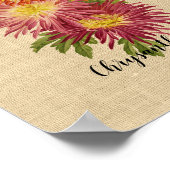 ヴィンテージ菊 ポスター (角)