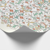 ヴィンテージ華美の継縁どぎ目のない東スタイル。O ラッピングペーパー (角)