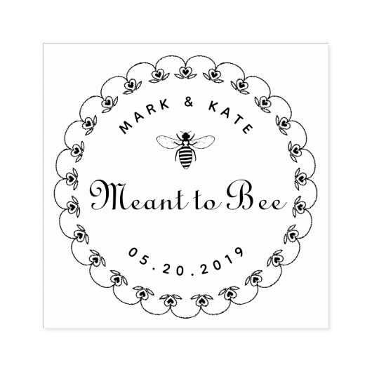 ヴィンテージ華美は蜂蜜結婚式の引き出物 ラバースタンプ (インプリント)