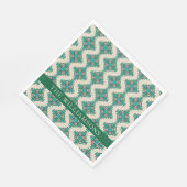 ヴィンテージ華美アールヌーボーグパーソナライズされたリーン スタンダードランチョンナプキン (角)