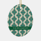 ヴィンテージ華美アールヌーボーグパーソナライズされたリーン セラミックオーナメント (右)