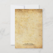 ヴィンテージ華美ウェディングRSVP 出欠カード (裏面)