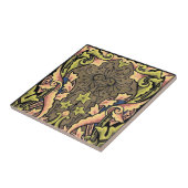 ヴィンテージ華美カラフルアールヌーボー タイル (側面)